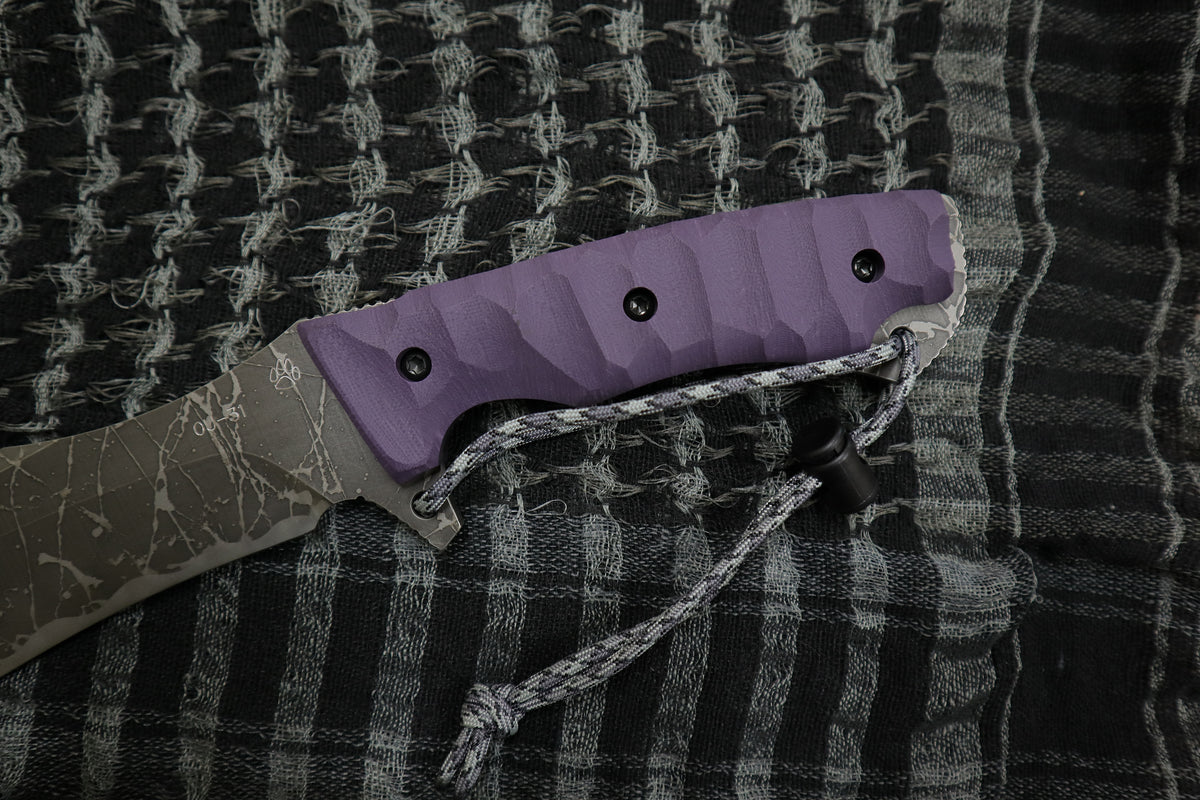 マサユキ作 風牙（フウガ）紫ハンドル・OU-31エッチング [KIKU-FUG] 風早 – KIKUKNIVES_JP